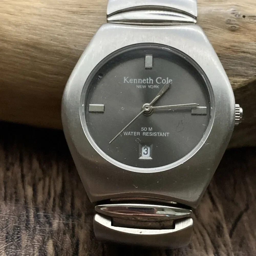 Kenneth Cole Silver Tone Stainless Steel Watch KC4144 Working